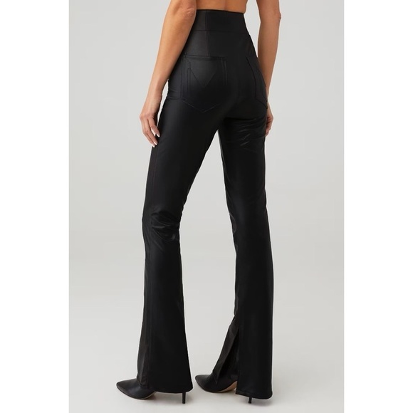 Show Me Your MuMu Women's XL Nashville Pull On Faux Leather Flare Pant High Rise - Picture 2 of 14